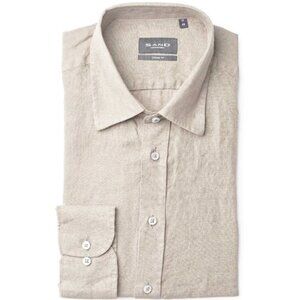 SAND Copenhagen Men's 8823 Simon N Button Down Shirt Oatmeal